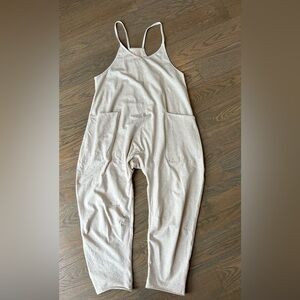 NWOT Free People Movement Hot Shot Onesie- XS Oatmeal Heather